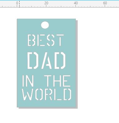 best dad  in the world tag 40 x 60.mm pack of 10